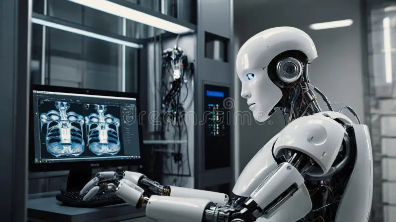 Robot en laboratorio